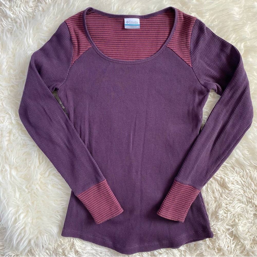 Columbia Women’s purple two-tone thermal, size XS